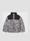 Kids Casual Long Jacket with Hood Beige