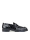 Δερμάτινα Γυναικεία Loafers σε Μαύρο Χρώμα