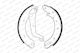 Set Brake Shoes Nissan Vannete-Terrano-Serena 254x57 Gf0864-10202