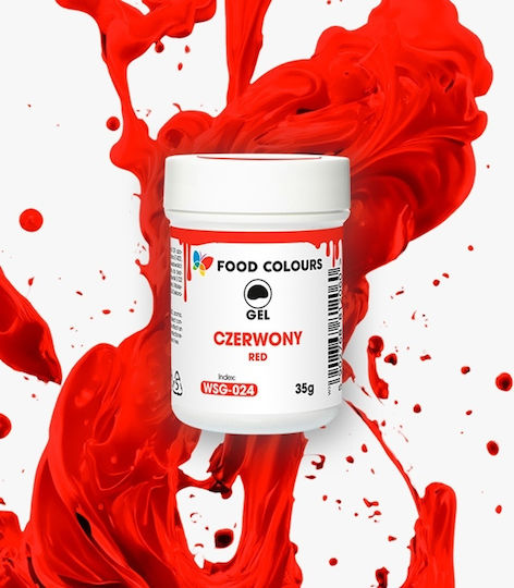 Food Colours Χρώμα Ζαχαροπλαστικής σε Μορφή Gel Κόκκινο 35gr