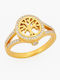 Senza Damen Ring mit Steinen aus Stahl Vergoldet