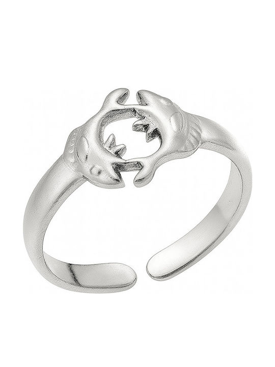 Senza Damen Ring mit Steinen aus Stahl