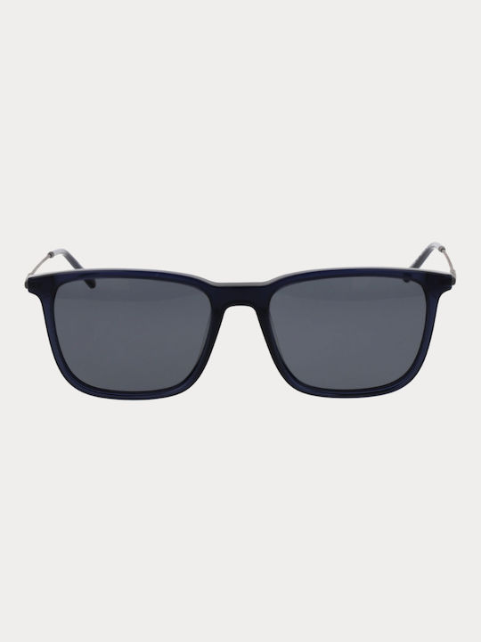 Bulget Men's Sunglasses with Navy Blue Plastic Frame and Blue Lens BG9195M-T01
