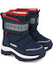 Kids Snow Boots with Velcro Blue