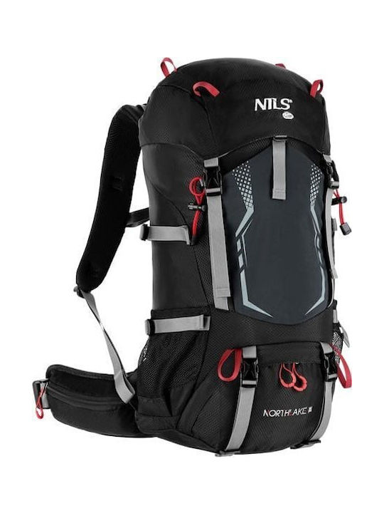 Nils Ορειβατικό Σακίδιο 40lt Αδιάβροχο Μαύρο Hiking