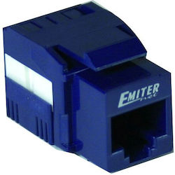 Cat.5e UTP Keystone RJ45 Jack Blue DCN/FA-682MK-8-C5E