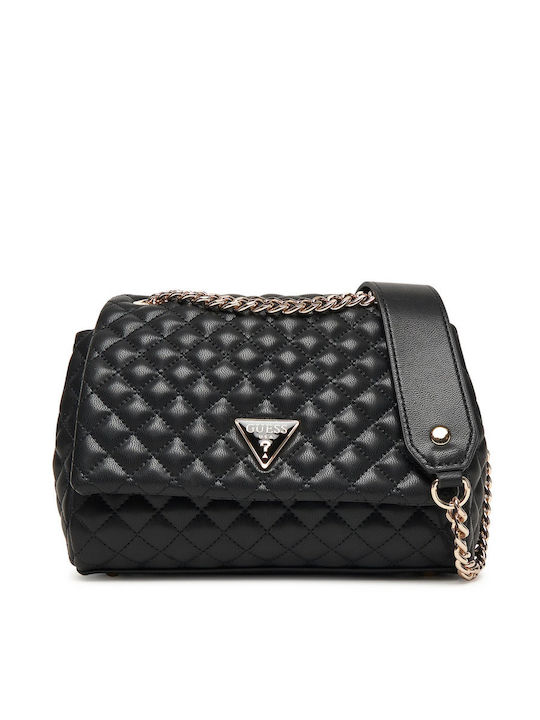 Convertible Damen Schulter- / Crossbody-Tasche Schwarz