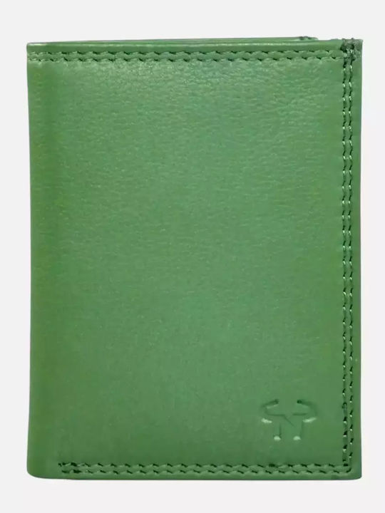 Large Leather Women's Wallet Classic Green