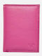Large Leather Women's Wallet Classic Fuchsia