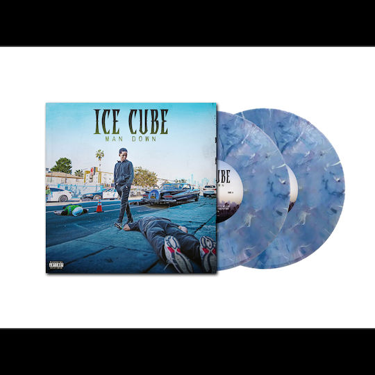 Ice Cube Man Down Deluxe Edition Blue White Marble 2 Vinyl