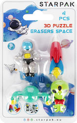 Γόμες 3d Puzzle 4 Τεμ Διάστημα