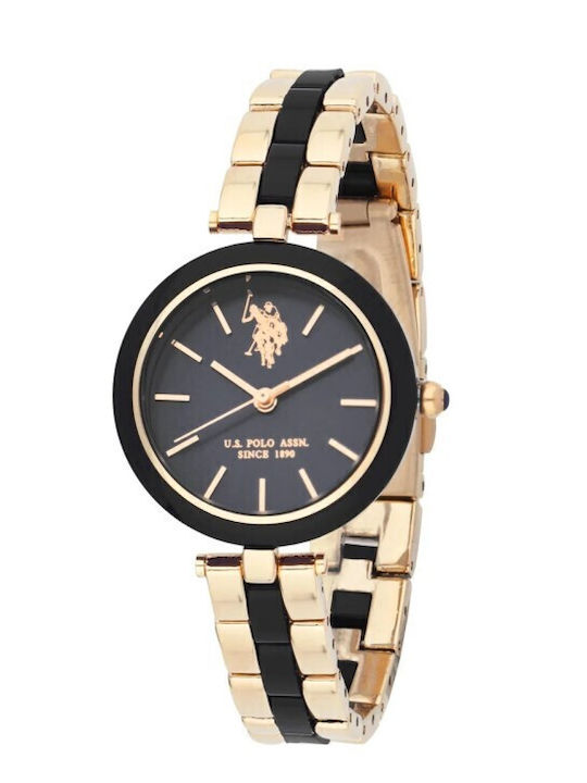 U.S. Polo Assn. Agatha Women's Watch with Gold ...