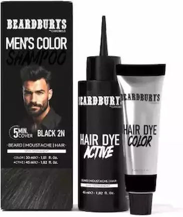 Полуперманентна Мъжка Боя за Коса и Брада 2n Черен Beardburys