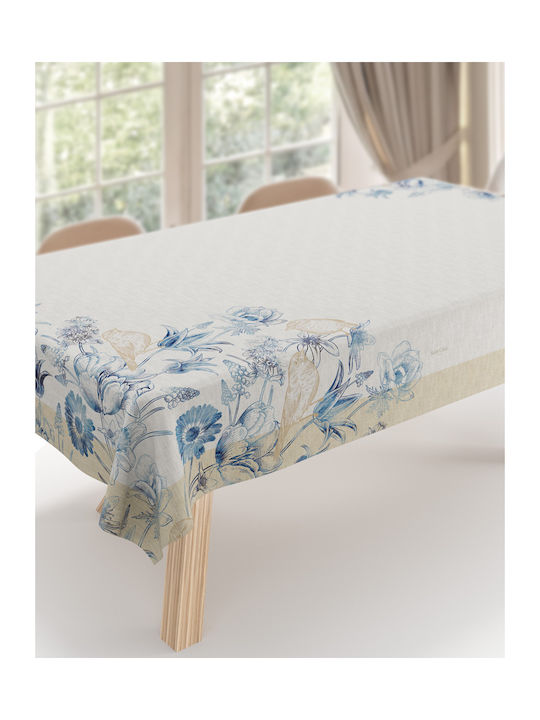 Saint Clair Checkered Stain Resistant Silver 145x145cm