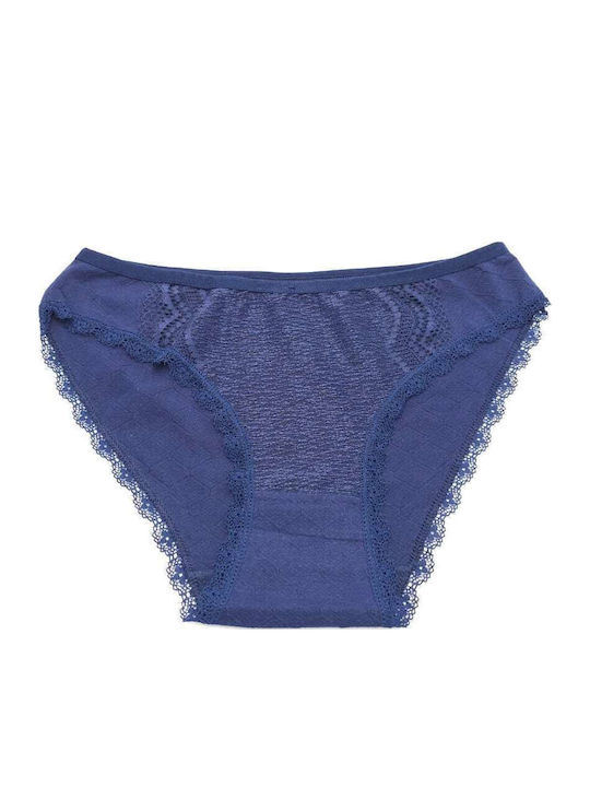 Power Flower Women's Slip with Lace Navy Blue