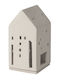 Raeder Lighthouse Candle Holder suitable for Tealights Ceramic in Beige Color 5.7x7x14cm 1pcs