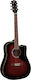 Eko Acoustic Guitar Ranger Cutaway Sunburst / R...