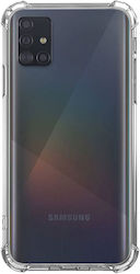 Husă Samsung Galaxy A71 Rezistentă la Șocuri Transparentă din Silicon Anti-șoc Colțuri din Plastic Back Ishield Clar