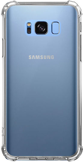 Samsung S8 Shockproof Case Transparent Silicone Anti-Drop Corners Plastic Back Cover Ishield Clear