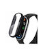 Tech-Protect Plastic Case with Glass in Black color for Xiaomi Smart Band 10, Xiaomi Smart Band 10 NFC