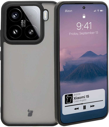 Bizon Angelo Handyhülle Xiaomi 15 Rauchschwarzer Rahmen
