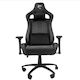 White Shark 107-01-000615 Καρέκλα Gaming Δερματίνης με Ρυθμιζόμενα Μπράτσα Μαύρη