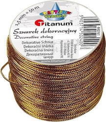 Titanum Κορδόνι Μεταλλικό Χρυσό 1.5mm x 30m