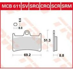 Τακακια Trw Lukas Mcb611 Tdm900 Τακακια Trw Lukas Mcb611 Tdm900