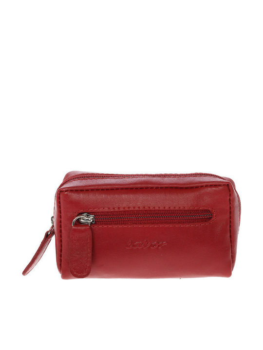 Small Leather Women's Wallet Classic with RFID Red