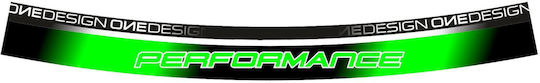 Motorrad-Aufkleber Wheel Strips Performance Fluo Grüne Dcwr6p Druck