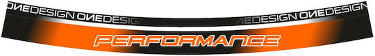 Autocolant Roți Wheel Strips Performance Fluo Portocaliu Dcwr4p Print