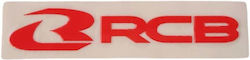 Motorrad-Aufkleber Transfer 10x6cm Weiß Rcb Racing Boy
