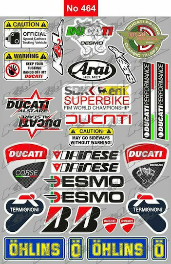 Autocolant Pentru Motocicletă Ducati Cod 464
