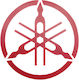 Yamaha Emblem Sticker Giant Red
