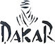 Motorrad-Aufkleber Dakar Schwarz