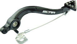 Scar Bremspedal Μοτοσυκλέτας in Black Farbe RBP504BK