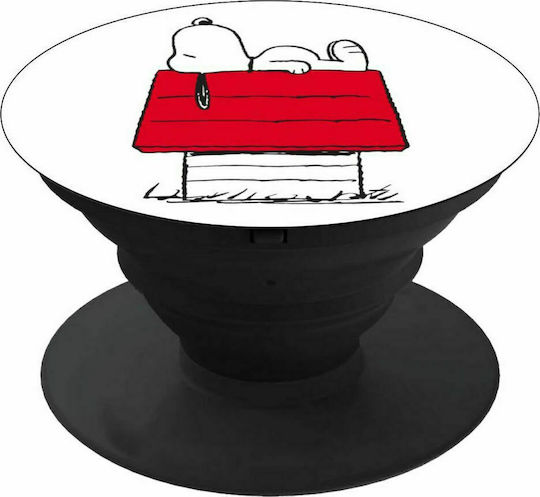 Snoopy's House Pop Socket Black Mobile Hand Holder Base