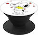 Snoopy Love Pop Socket Black Mobile Hand Grip Stand