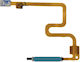 Αισθητήρας Δακτυλικού Αποτυπώματος Fingerprint Sensor Flex Cable Xiaomi Redmi Note 9 5g Blue