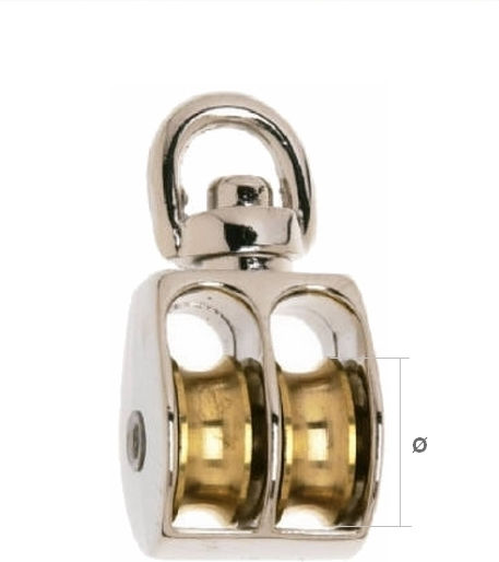 Double Φ25 Rope 6mm Pulley Boat Deck 6mm
