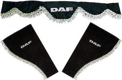 Daf 3-Teiliges Vorhang-Set Schwarz