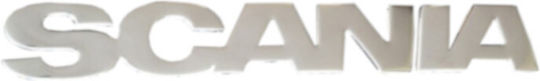 Vorderes Scania Schild Kennzeichenabdeckung 3D Relief Gebürsteter Glanz Edelstahl Spiegel