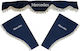 Mercedes 3-Teiliges Vorhang-Set Blau