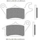 Brake Pads Set Fa625 Organic Honda Afs 110i Wave Supra-x 125i Bizar102380