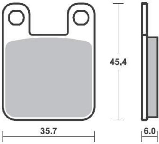 Tampoane Partea Din Spate Elyseo 100 02-04 Speedfight 50/100 Fa115 Suprema