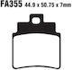 Pads Fa355 Adige P195 Asx Organic Grand Dink 250 Front Warning Many Need 2 Sets Caliper