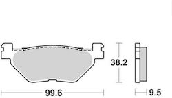 Мотоциклетни Накладки Отзад TDM 900 02-13 FA319/2 Suprema Мотоциклетни Накладки Отзад TDM 900 02-13 FA319/2 Suprema