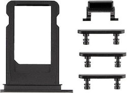 Πλαϊνά Πλήκτρα Βάση Κάρτας Sim Side Keys Card Tray Iphone 7 Plus Μαύρο Jet Πλαϊνά Πλήκτρα Βάση Κάρτας Sim Side Keys Card Tray Iphone 7 Plus Μαύρο Jet