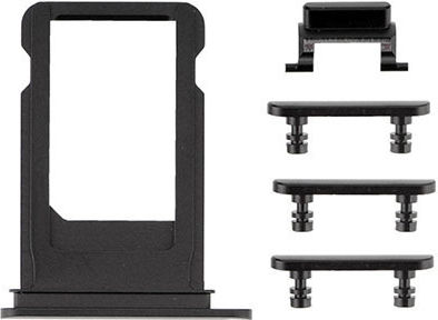 Side Keys Card Tray iPhone 7 Schwarz