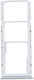Sim Card Tray Xiaomi Redmi 10 Dual Card Version Silver